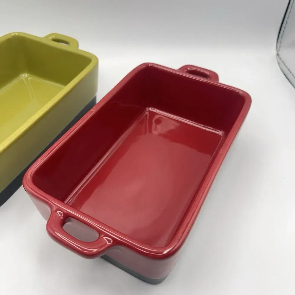 Bobby Flay SET of 2: 3.6 x 6 in Stoneware Baking Dish